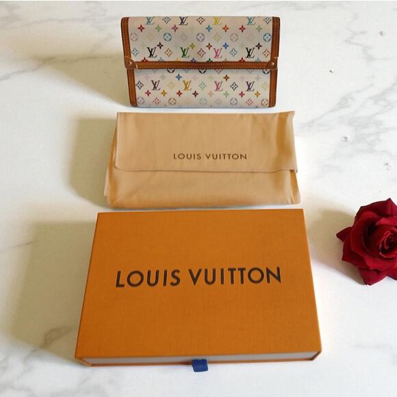 Louis Vuitton Authentic MultiColor Limited Edition Wallet with Dust Bag - Picture 4 of 15